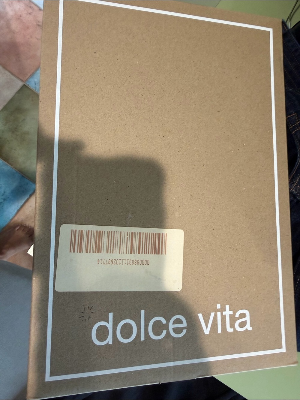 Dolce Vita Brown Tablet Case Sleeve with Minimalist Logo
